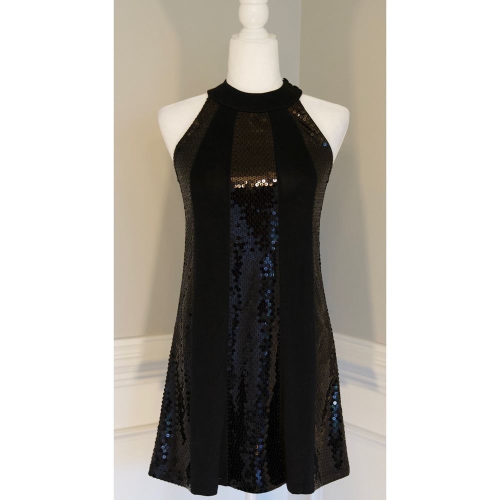LaROK Black Sequins Dress